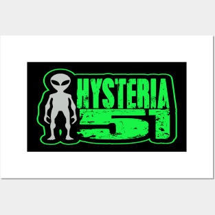 Hysteria 51 Logo Posters and Art